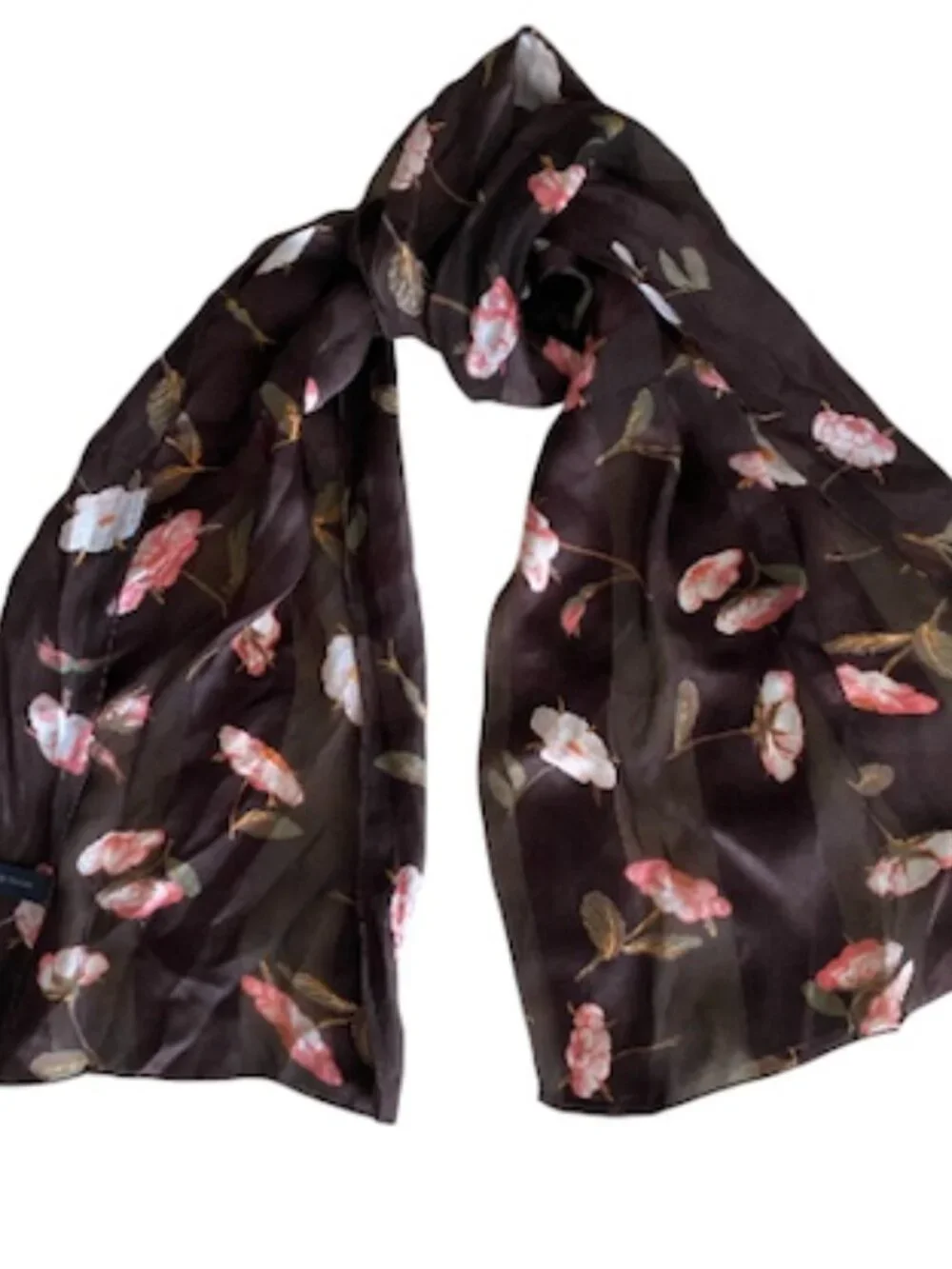 Brochier Soieries Silk Floral Scarf made in France
